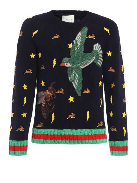 gucci embroidered jumper|gucci jumpers men.